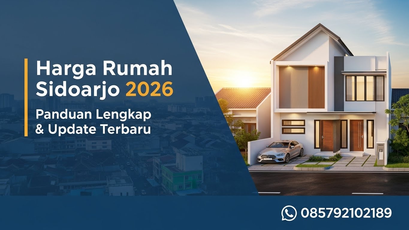 Harga Rumah Sidoarjo 2026 Panduan Lengkap & Update Terbaru | 085792102189