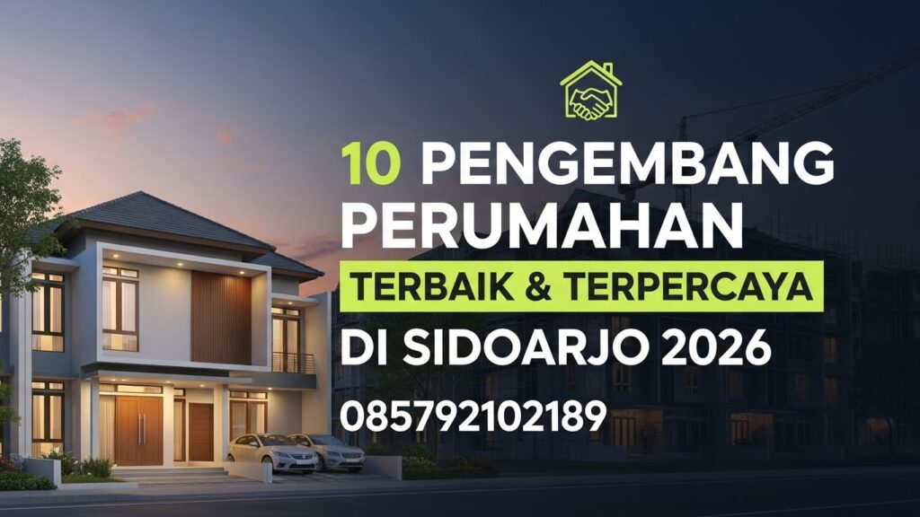 10 Developer Perumahan Sidoarjo Terbaik dan Terpercaya 2026 | 085792102189