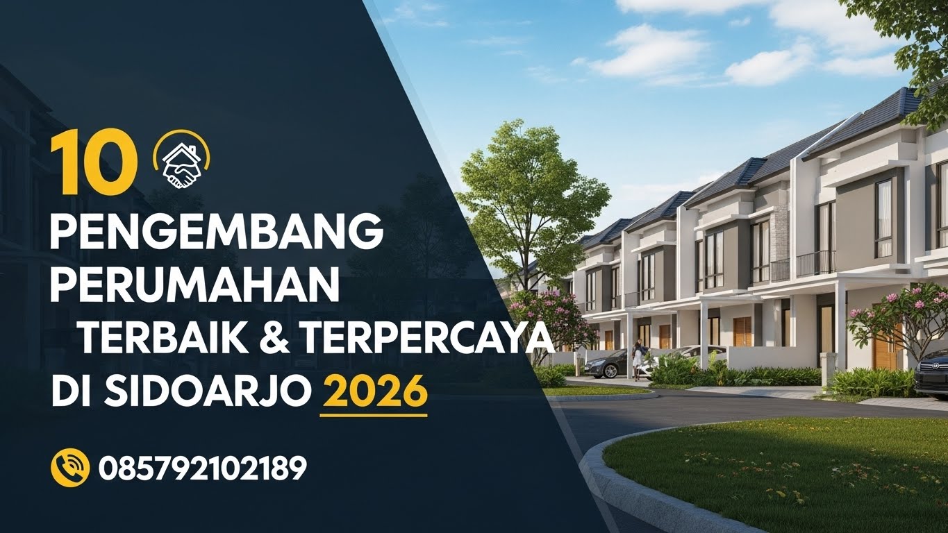 10 Developer Perumahan Sidoarjo Terbaik dan Terpercaya 2026 | 085792102189