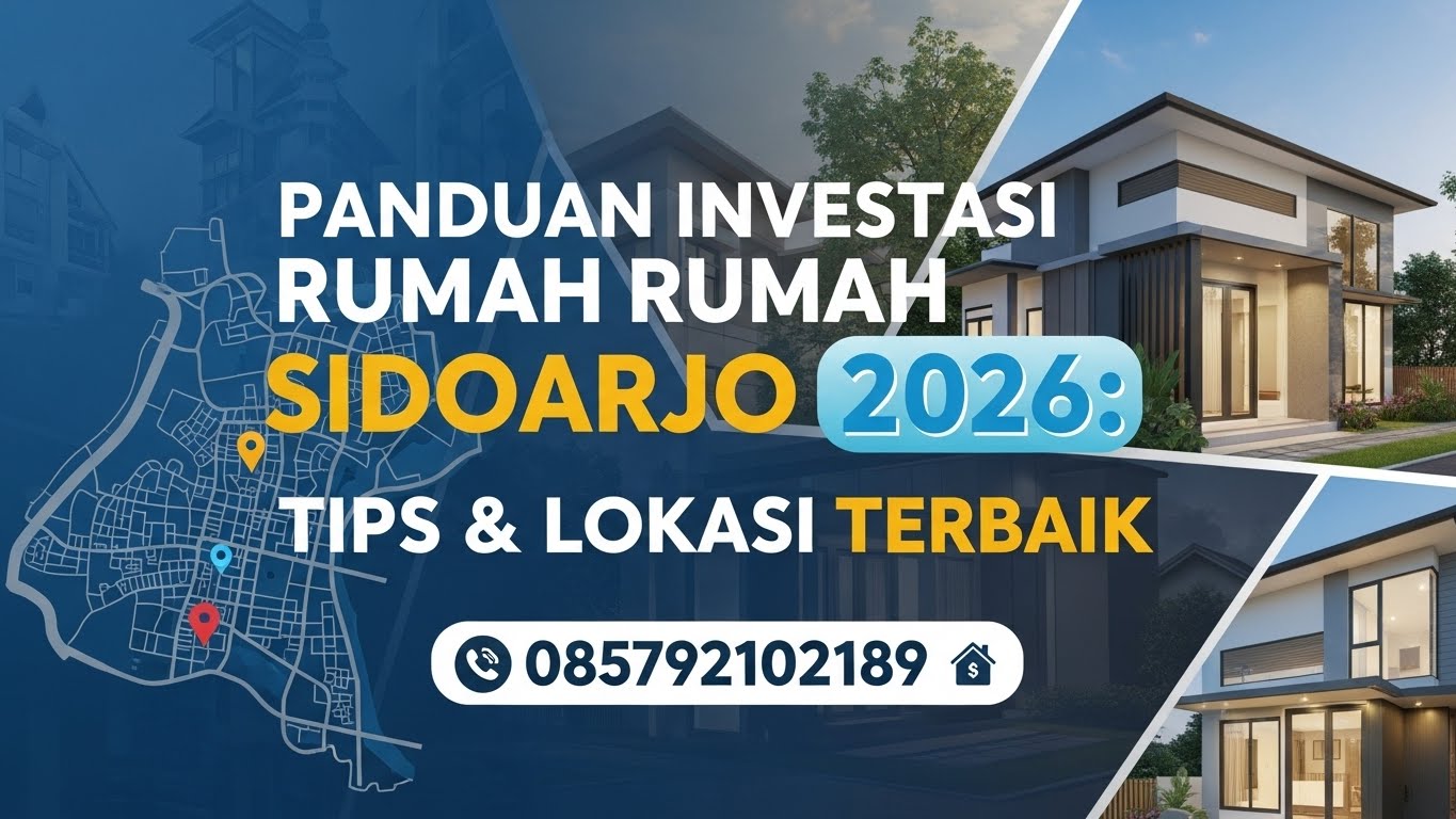 Panduan Investasi Rumah Sidoarjo 2026 Tips & Lokasi Terbaik | 085792102189